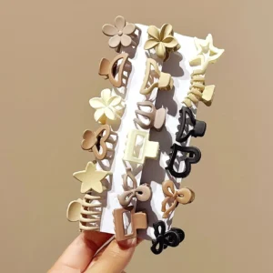 5/10/20/30pcs Beige Mixed Pack Small Clips, Cute Girl Accessories - Perfect for Daily Use, Special Occasions, or Travel Gifts