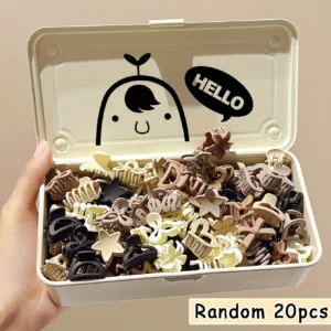 5/10/20/30pcs Beige Mixed Pack Small Clips, Cute Girl Accessories - Perfect for Daily Use, Special Occasions, or Travel Gifts