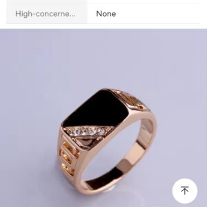 New Metal Glossy Rings for Men Geometric Width Signet Square Finger Punk Style Fashion Ring Jewelry Accessories Anillo Hombre