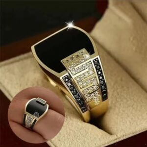 New Metal Glossy Rings for Men Geometric Width Signet Square Finger Punk Style Fashion Ring Jewelry Accessories Anillo Hombre